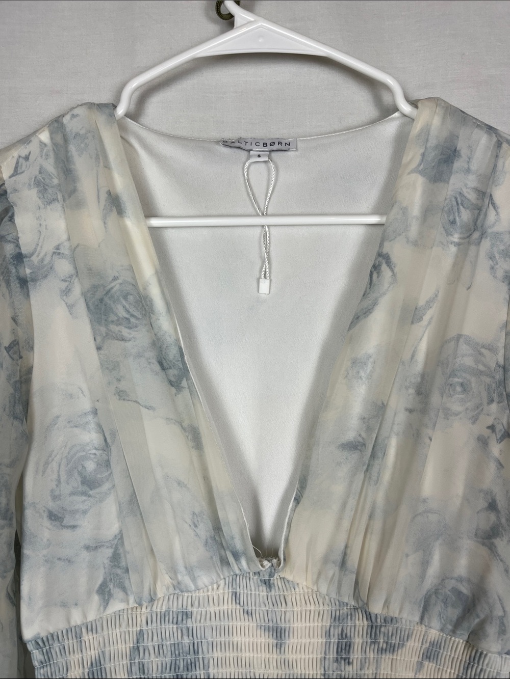 Baltic Born Blue and White Floral Long Sleeve Maxi Dress - Picture 7 of 11